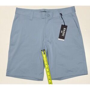 Rhone Men 30 Commuter 9" Short Heron Blue Flex-Knit Performance 100273-040 NEW